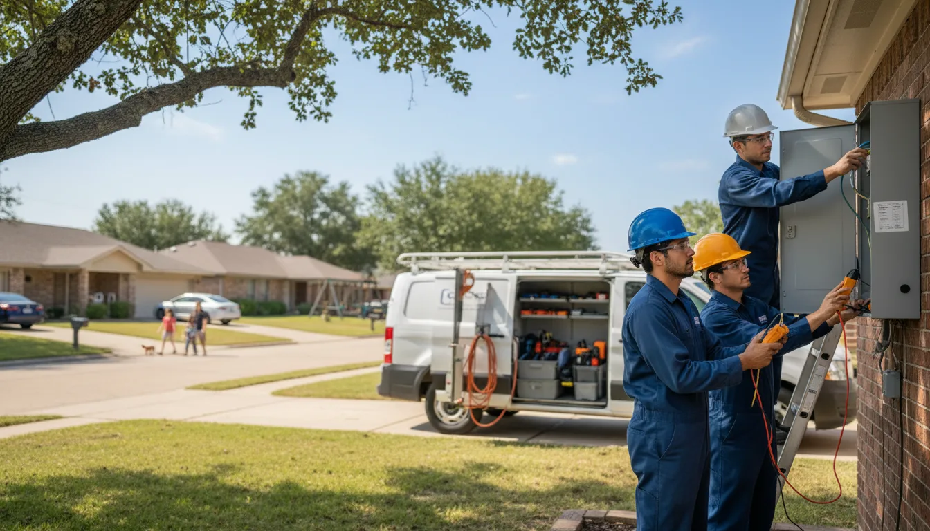 Certified electrician providing emergency electrical services in Cable, OH